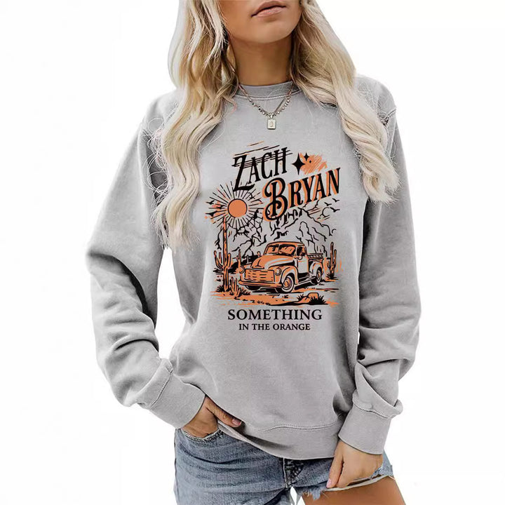 Kvinders sweatshirt med inspirerende vintage lastbil design Stilla