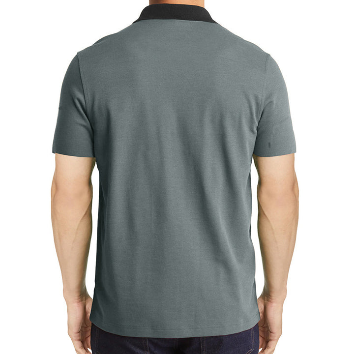 Herrer Kortærmet Poloshirt med Lynlås og Kontrastkrave Stilla