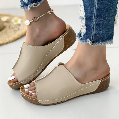 Dame Slip-on Sandaler med komfortabelt fodseng og moderigtigt design Stilla