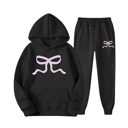 Kvinders casual hoodie og joggingbukser sæt Stilla