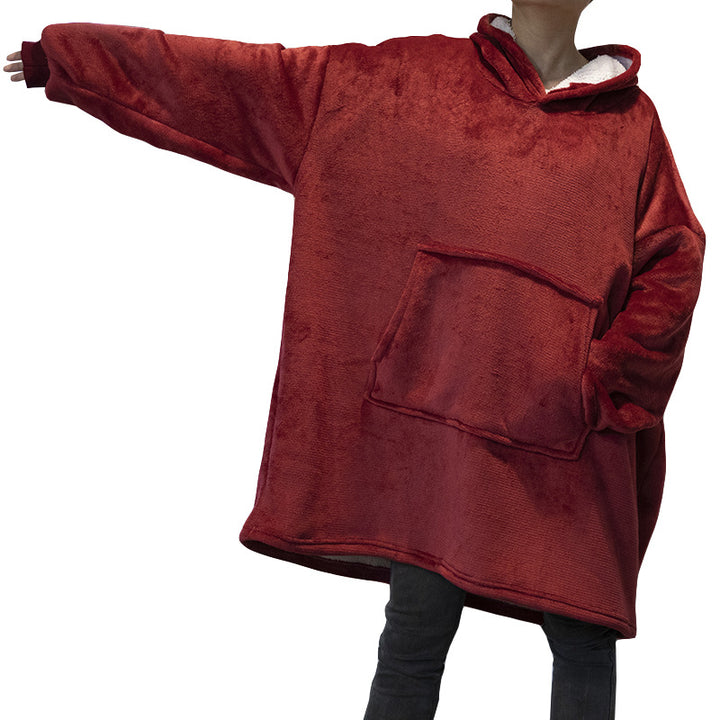 Femme Cozy Plush Hoodie Kjole Stilla