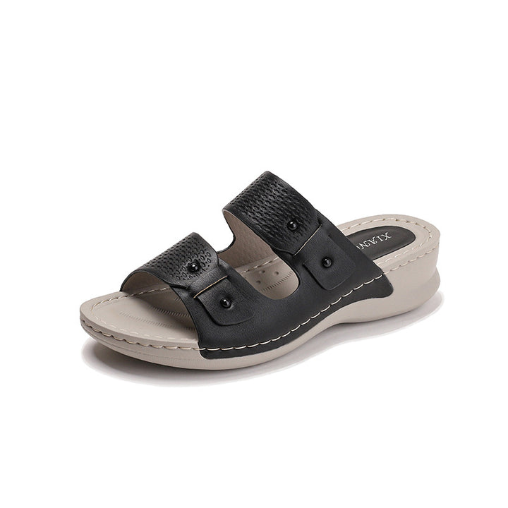 Dame sandaler med justerbart remdesign og komfortabel indersål Stilla