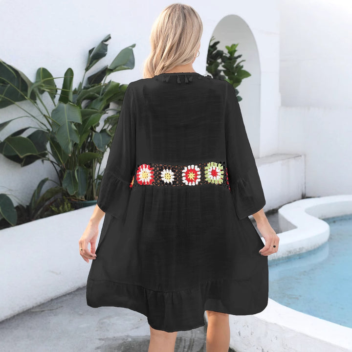 Dame Bestickt Cover-Up Tunika Stilla