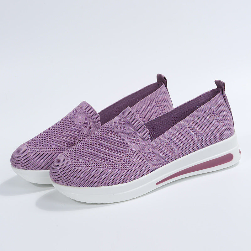 Dame Ergonomiske Slip-On Sneakers i åndbart Mesh-materiale Stilla