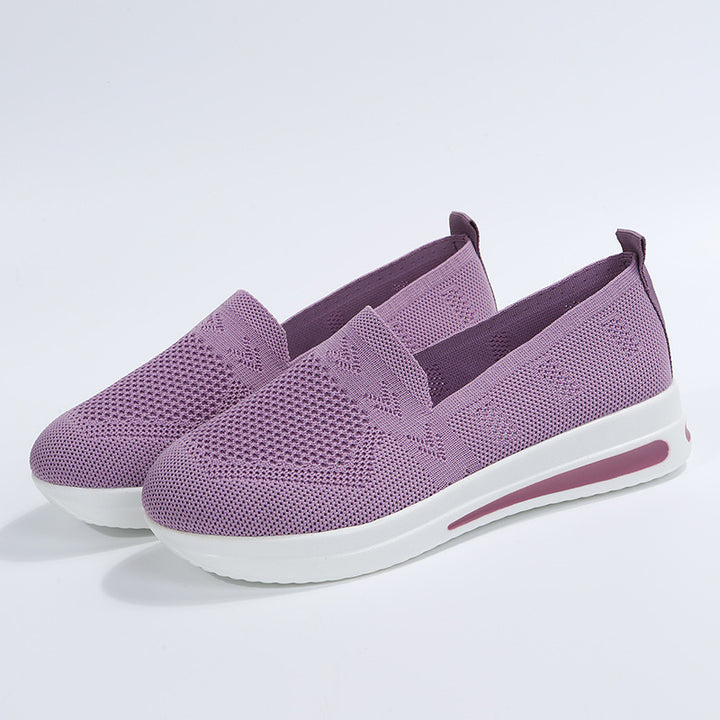 Dame Ergonomiske Slip-On Sneakers i åndbart Mesh-materiale Stilla