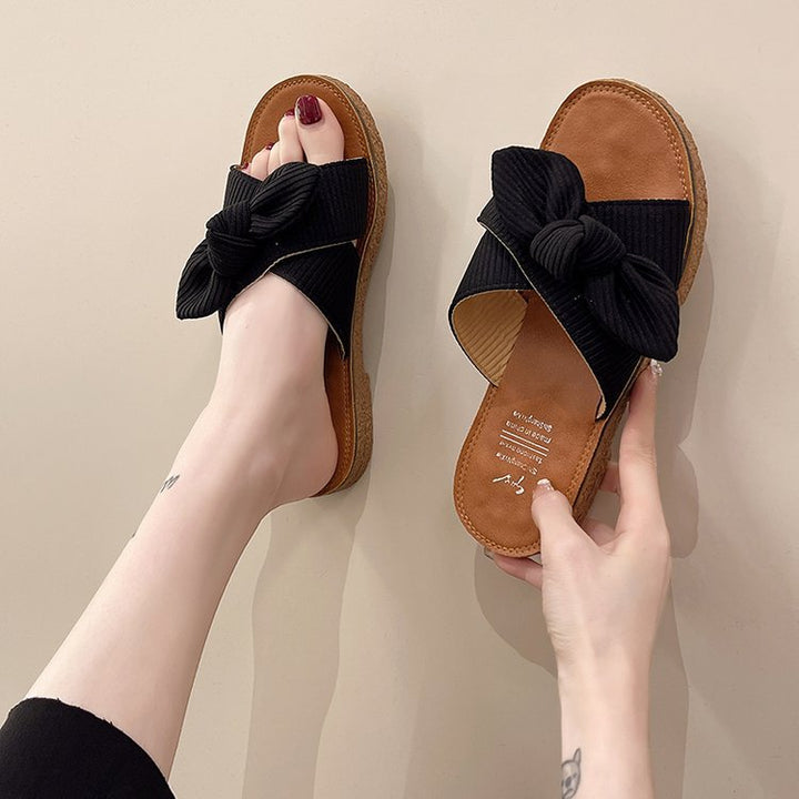 Dame Behagelige Trendy Sandaler med Knot-Design Stilla