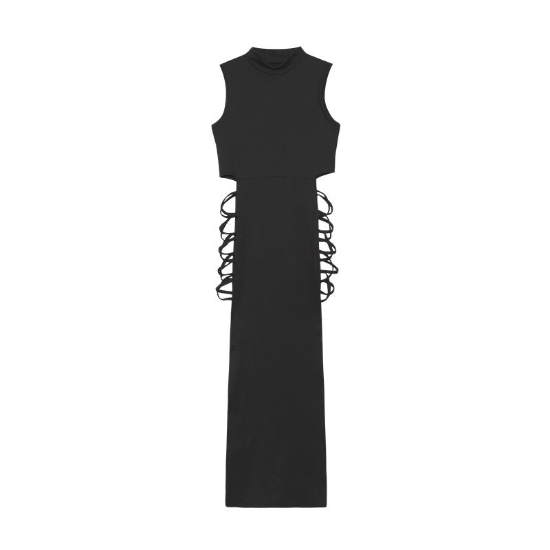 Femme Cut-Out Maxi Kjole med sideløsning Stilla