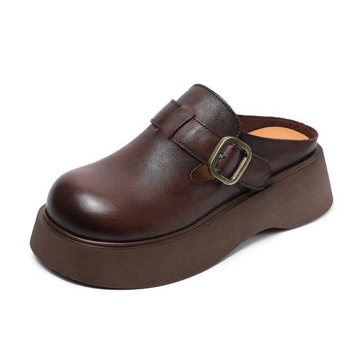 Dame Chunky Slide Clogs med dekorative spænder Stilla