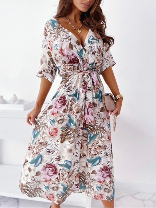 Dame Floral Design Vavkjole Stilla