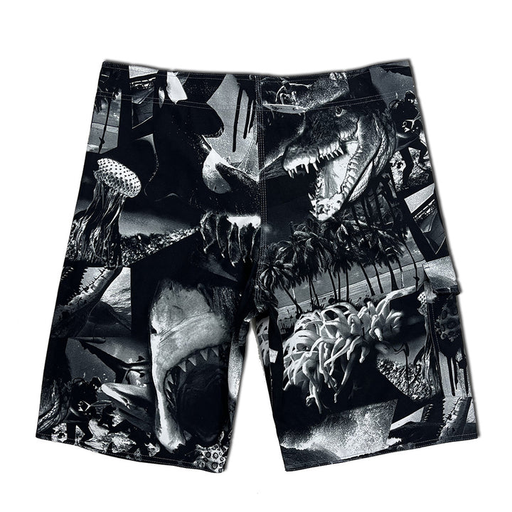 Herrer Surf-Shorts med kreativt grafikdesign og elastisk talje Stilla