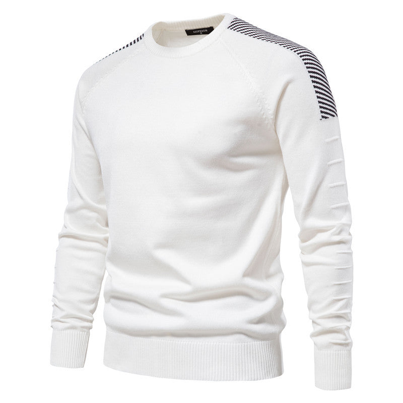 Herrer strikpullover med innovativt design og moderne detaljer Stilla
