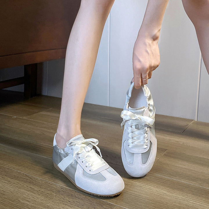 Dame Luxe Satin Schnürsneakers Stilla