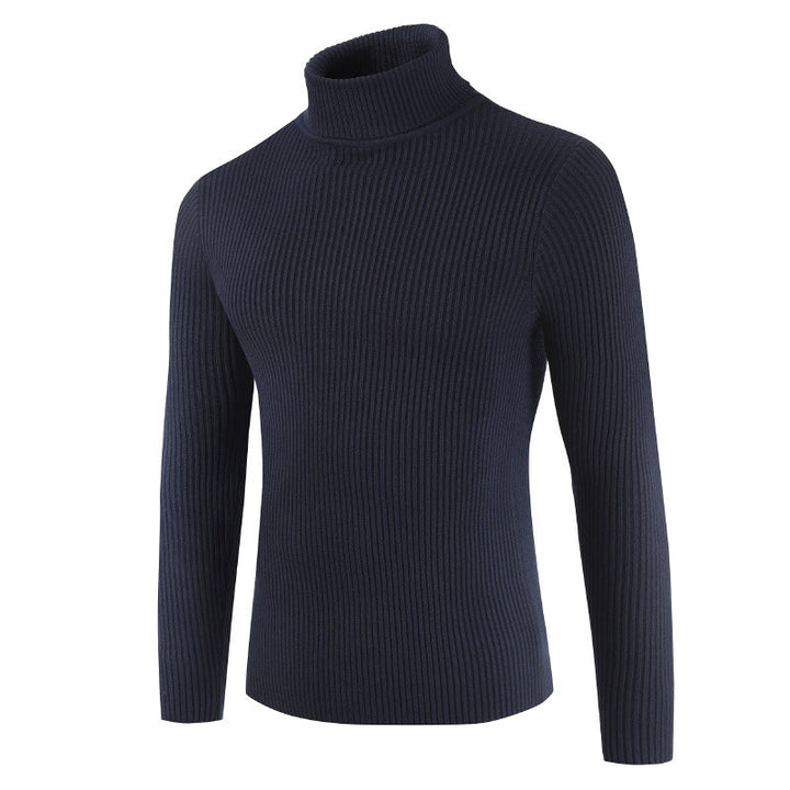 Dame rullekrave sweater med fint ribdesign og tætsiddende pasform Stilla