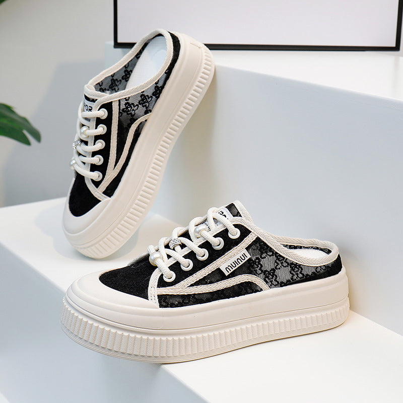 Dame Sneakers i moderne design med unikke detaljer og fleksibel sål Stilla