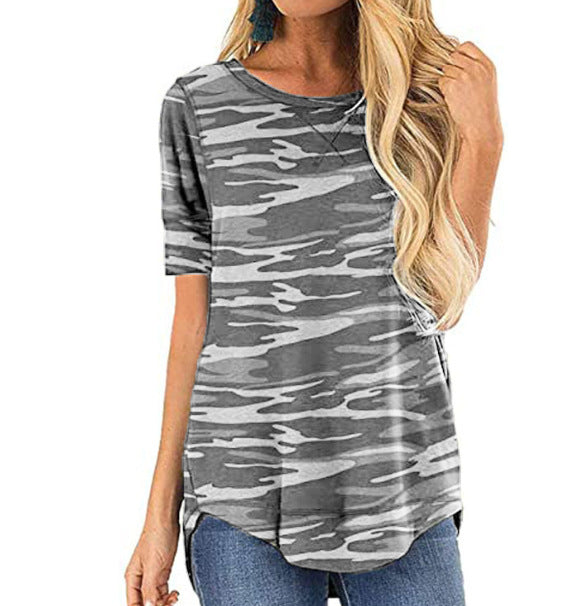 Dame T-shirt med moderne leopardmønster og løs pasform Stilla