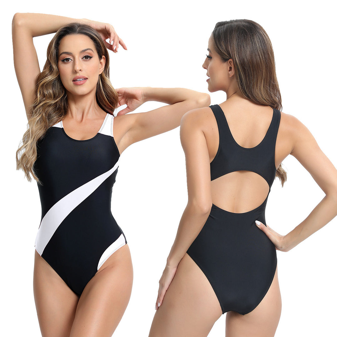 Damer Sporty One-Piece Badedragt med Rygudskæring Skovae