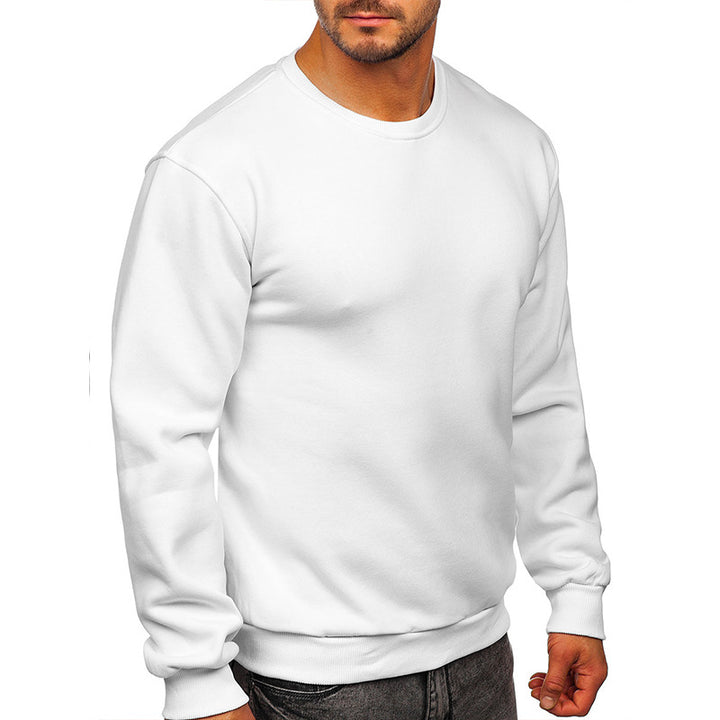 Herresweatshirt med klassisk rund halsudskæring Stilla