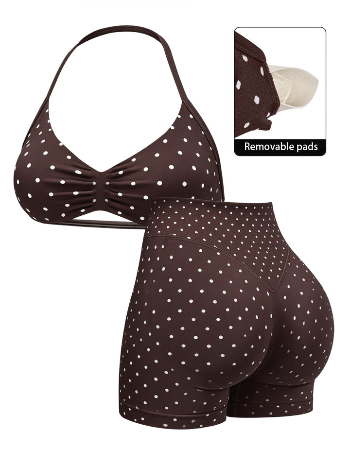 Dame Sporty Bikini med polstret top og høj talje Skovae