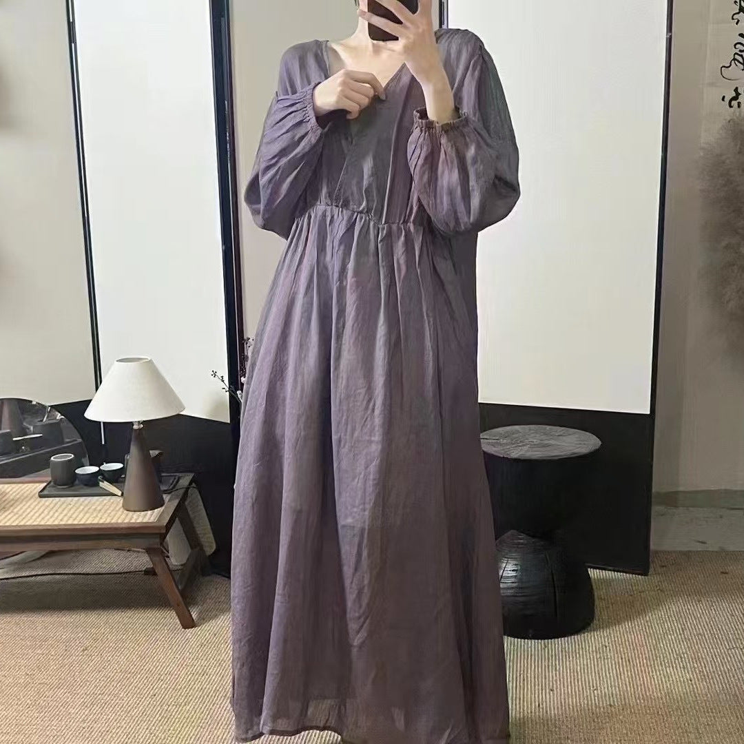 Femme Elegant Flydende Maxi Kjole Stilla