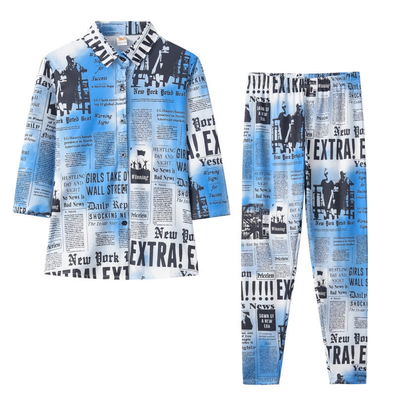 Femme Avistryk Pyjamas Sæt Stilla