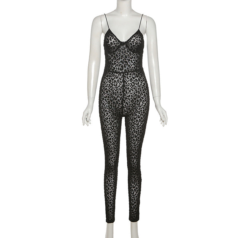 Dame kattemønster catsuit Stilla