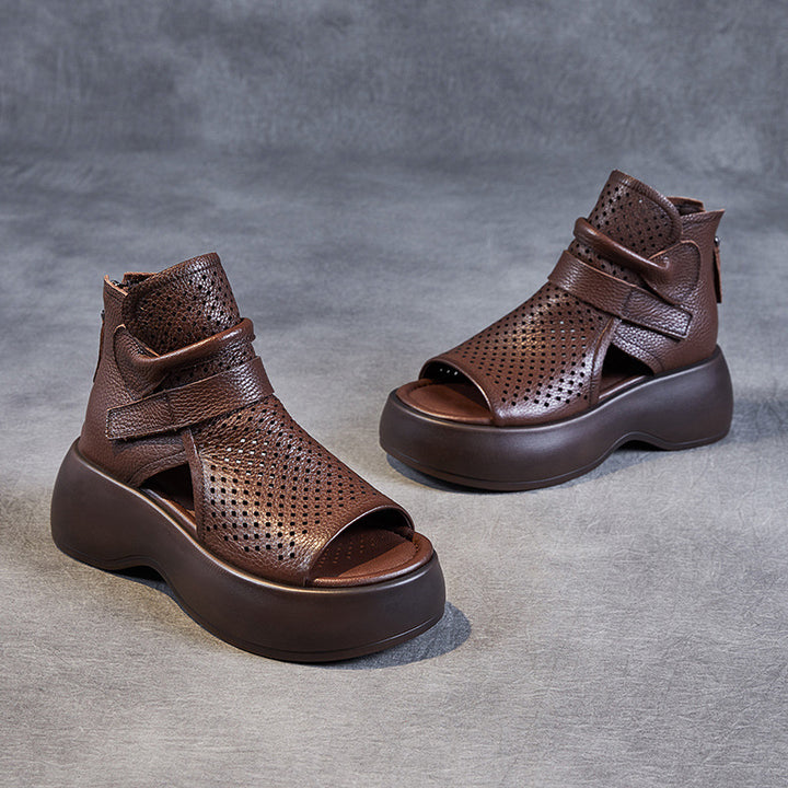 Dame Stilige Åben Tå Platform Sandaler Stilla
