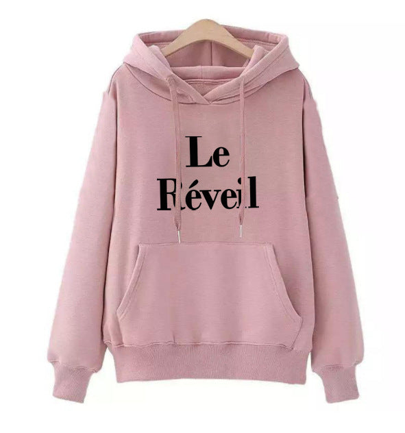 Dame hoodie med stilfuld tryk Skovae