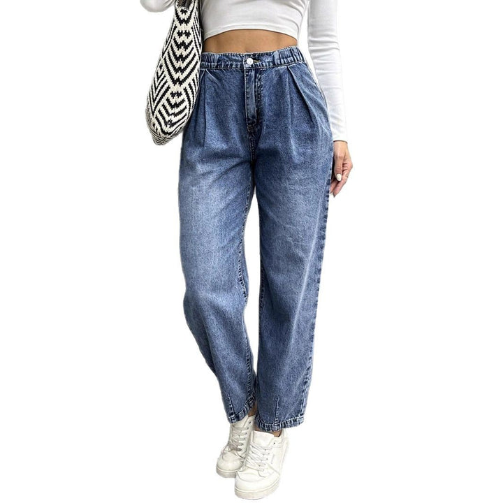 Dame brede jeans med casual snit og elegante folder Stilla