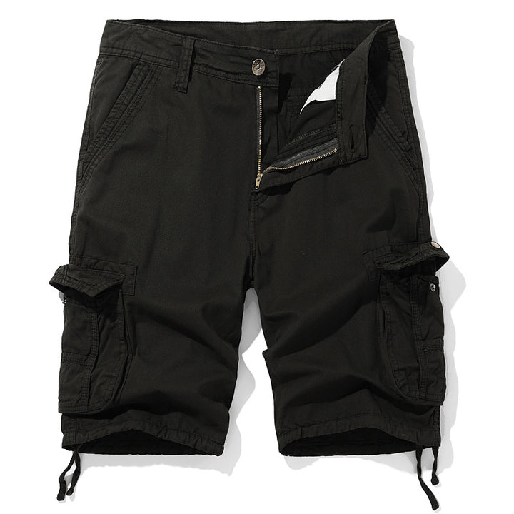 Herre cargo-shorts med flere lommer og justerbare snoretræk Stilla