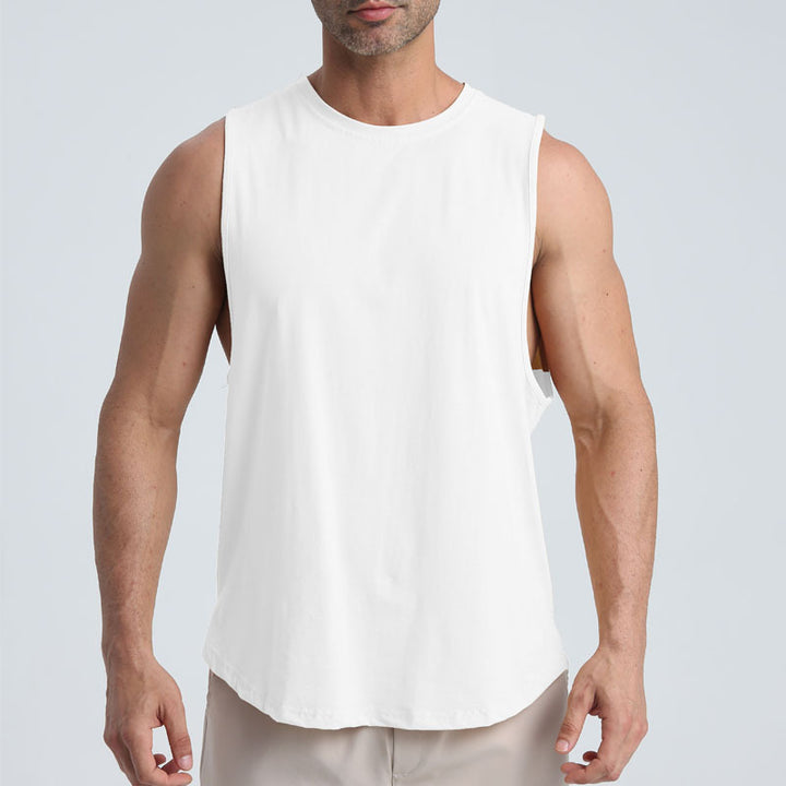 Herren ærmeløs fitness T-shirt lavet af åndbart materiale Stilla