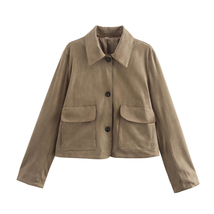 Femme Suede Utility Jakke Stilla