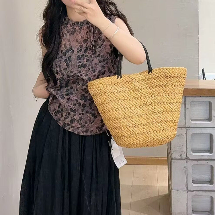 Femme Floral Print Ærmeløs Bluse Stilla