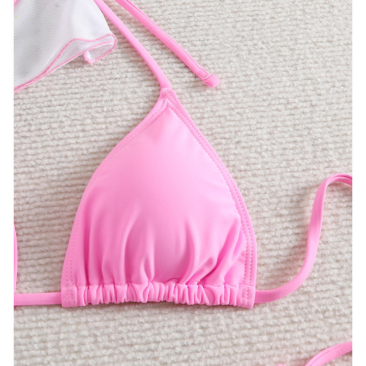 Femme Grafiktryk Bikini-sæt med gennemsigtig dækning Stilla