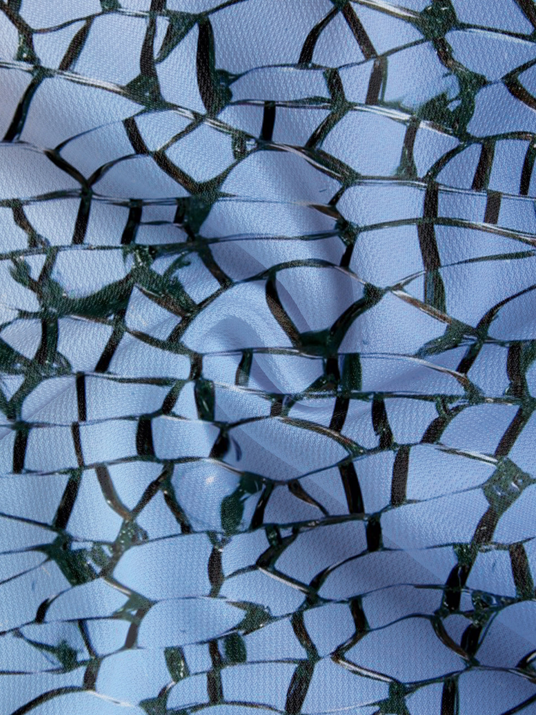 Herrer Poloshirt med kreativ mosaikdesign og åndbare egenskaber Stilla
