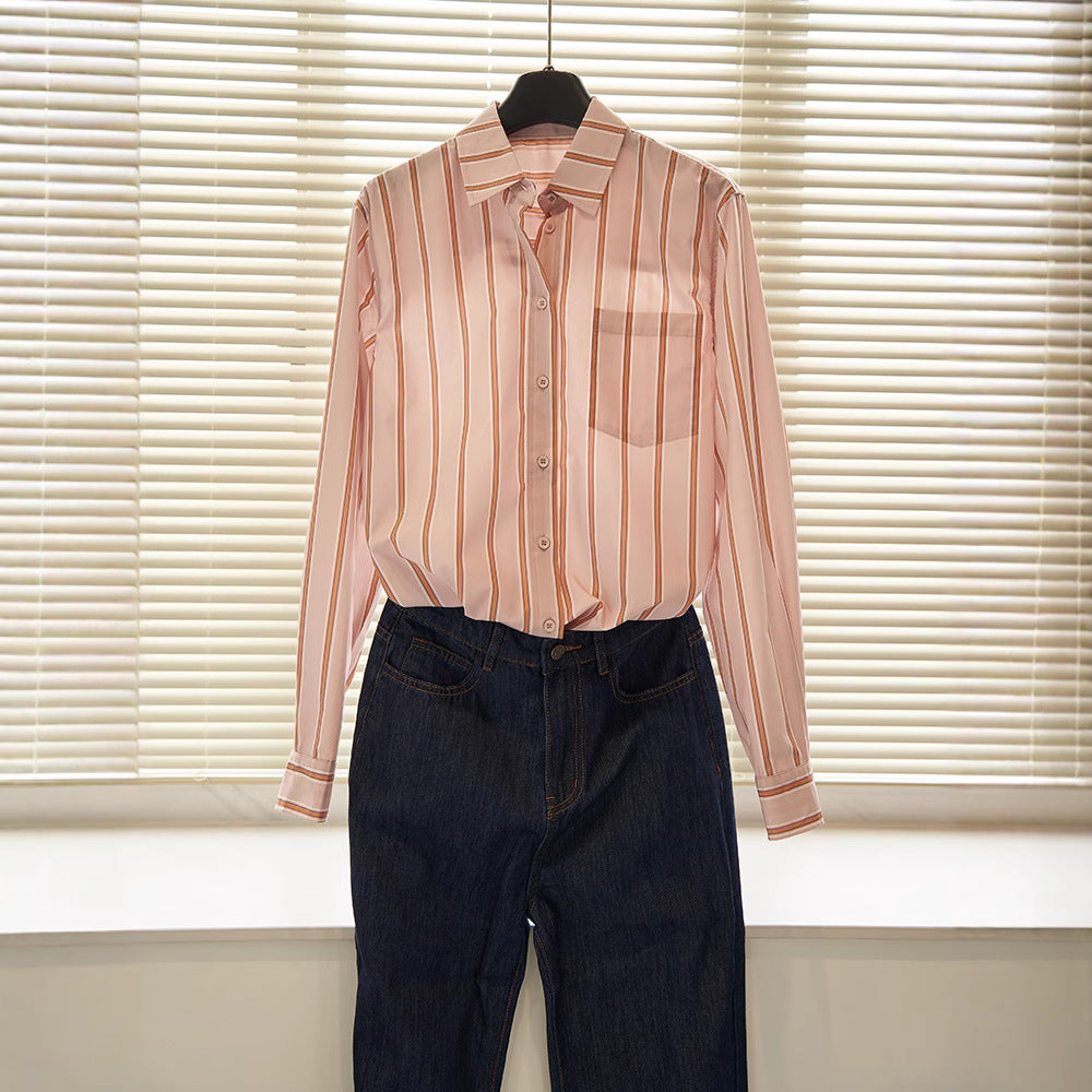 Kvinders Oversized Stribet Bluse Stilla