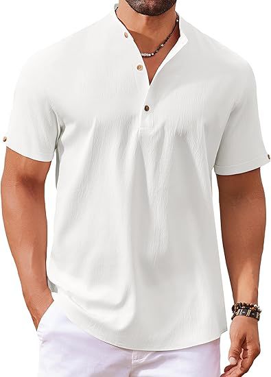 Herrer Kortærmet Knappen skjorte Polo-Shirt Stilla