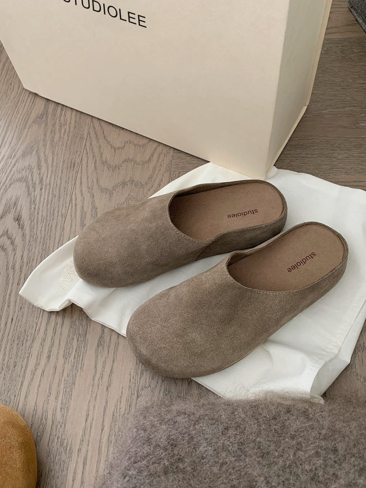 Dame Blødt Sæde Suede Skyd Clogs Stilla