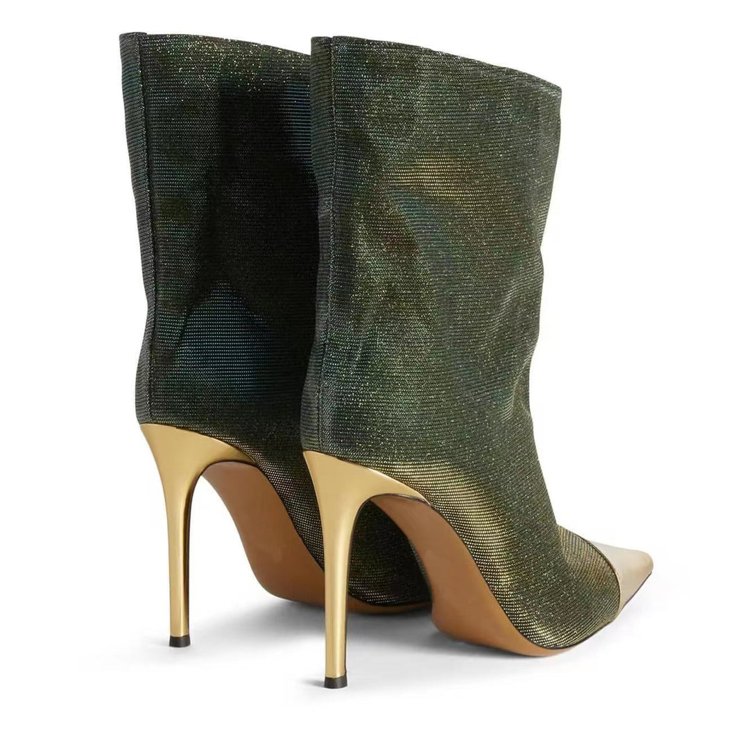 Femme Stiletto Støvler med metalliske accenter Stilla