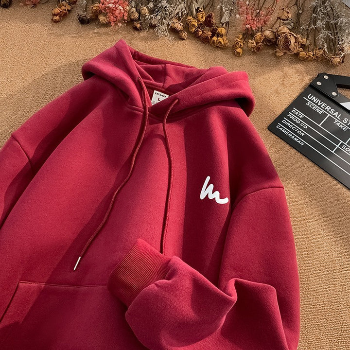 Dame hoodie med en afslappet oversized pasform og microfibermateriale af høj kvalitet Skovae