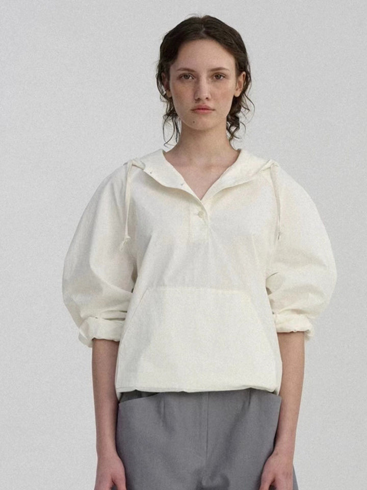 Kvinders casual hoodie bluse med innovativ skæring Stilla
