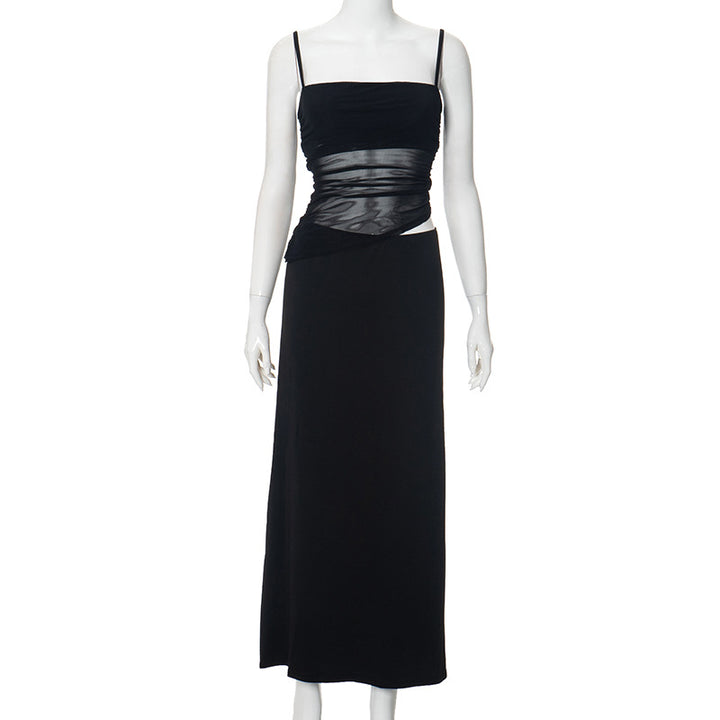 Dame Elegant Maxikjole med asymmetriske detaljer Stilla