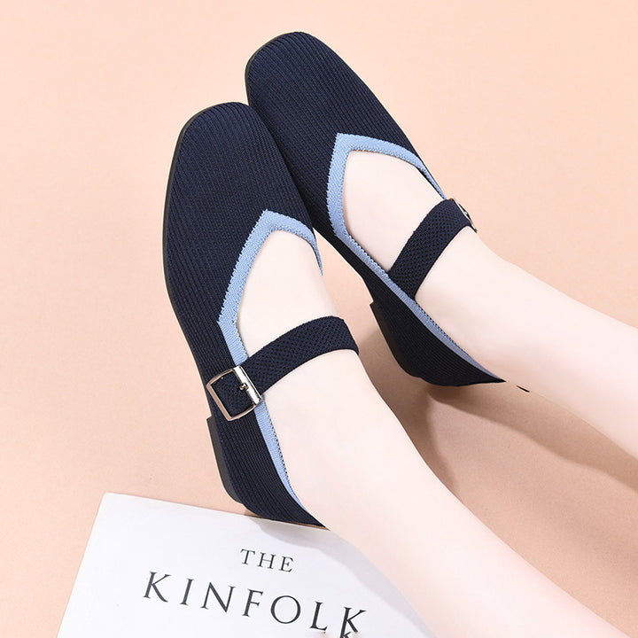 Femme Elegante Spænde rem Ballerinas Stilla