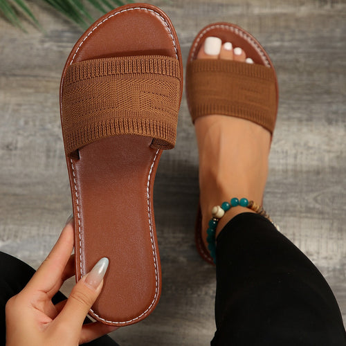 Dame Elastikbånd Glidende Sandaler Stilla