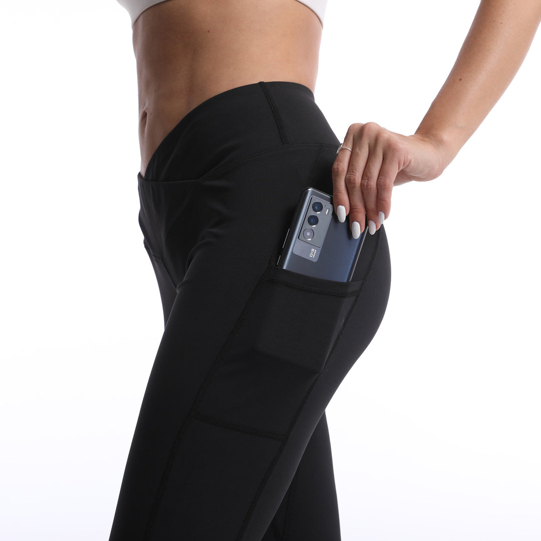 Dame Figurnær Sportleggings med høj talje og Cross-design Stilla