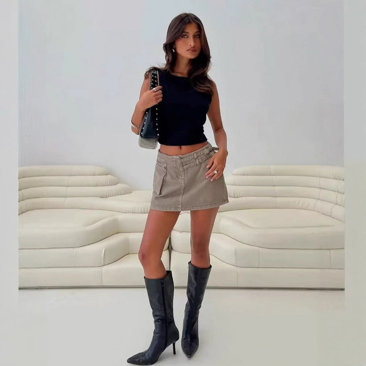 Dame Sleek Cropped Tanktop Stilla