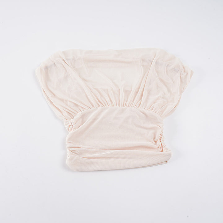 Dame Cropped Top med raffinerede ruffle detaljer Skovae