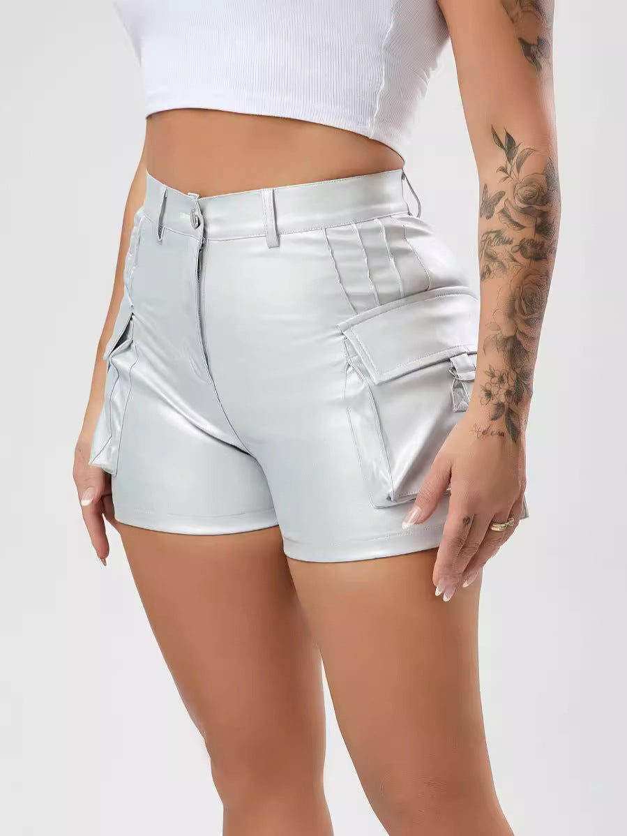 Dame Løs Cropped Bluse med Blondeaccent Stilla