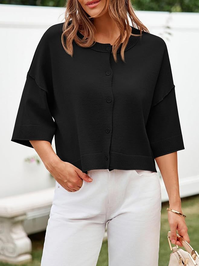 Dame strikjakke i afslappet oversized stil Stilla
