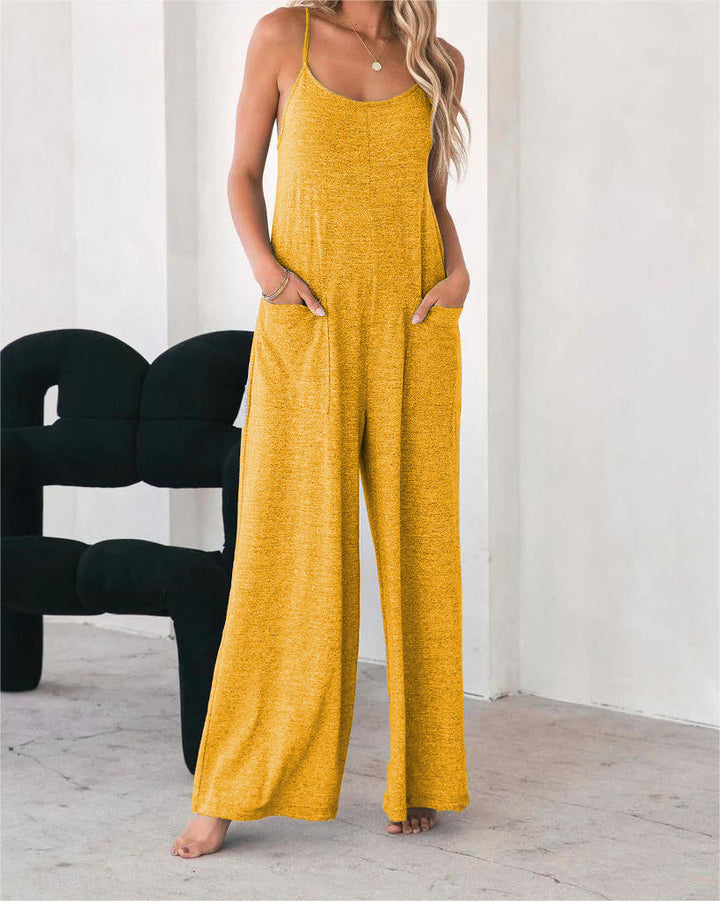 Dame fritid bredbenet overall Stilla