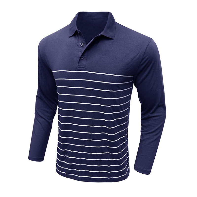 Herrer Langærmet Poloshirt Stilla